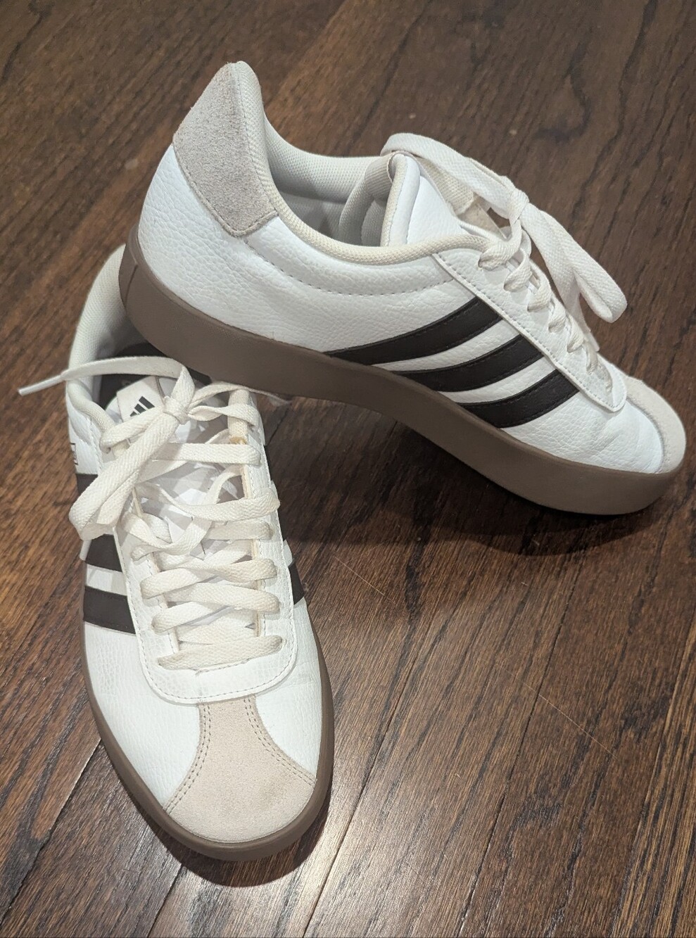 Adidas VL Court 3.0 Sneakers in the Cloud White / Core Black